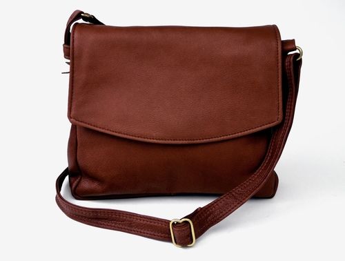 Victoria Brown Leather Bag