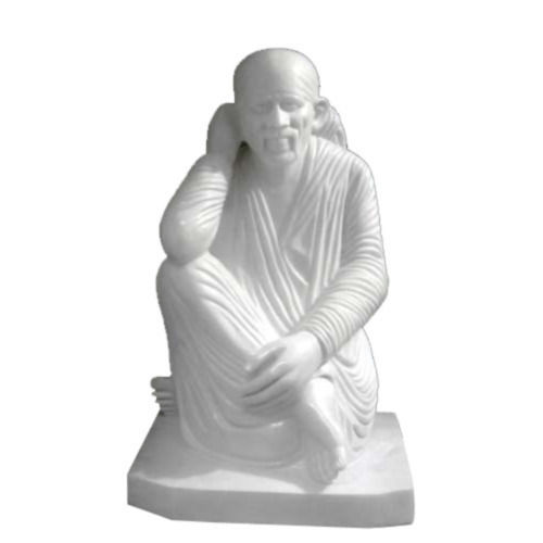 White Marble Sai Baba Statue