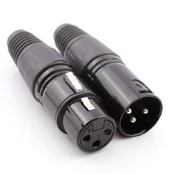 Black Audio And Video Cabling Xlr Connector