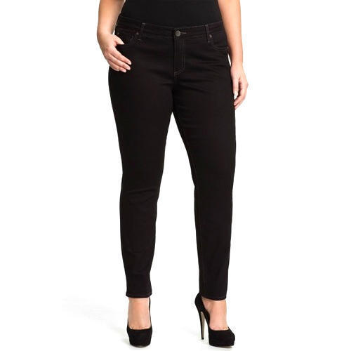 Ladies Plain Black Jegging