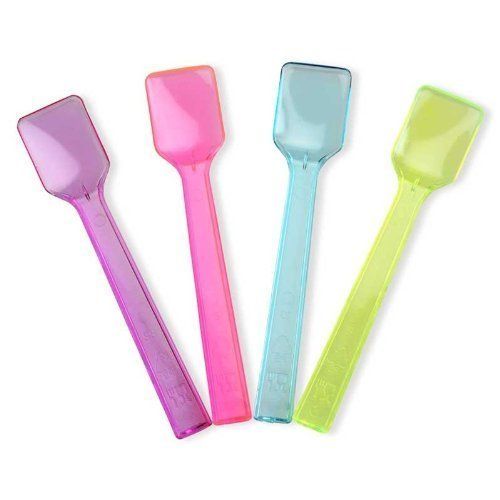 Plastic Ice Cream Spoon - Disposable Plastic, 5 to 8 Inch Length, Perfect for Eating