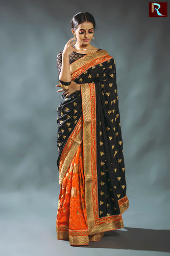 Buy Orange Sarees for Women by SERONA FABRICS Online | Ajio.com