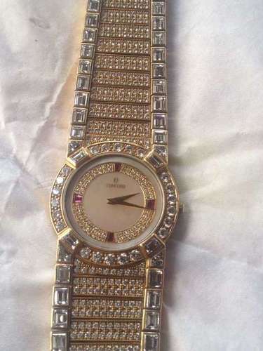 Golden Designer Gold Diamond Watch