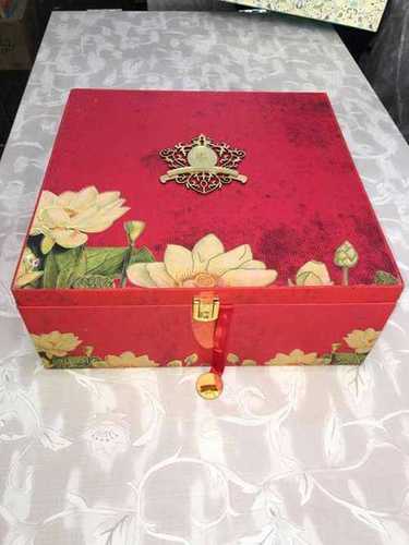 Fancy MDF Digital Wedding Card Boxes