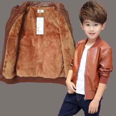 Full Sleeves Imported Kids Winter Leather Jackets