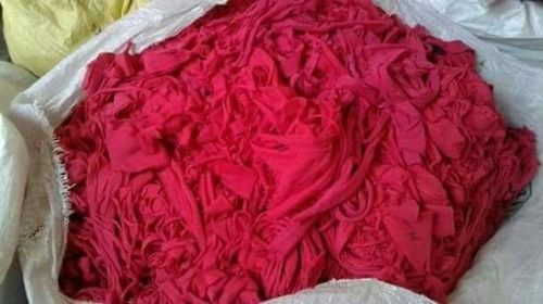 Red Colour Cotton Waste