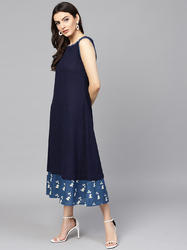 Round Neck Aline Dress