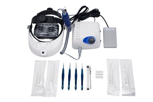 Hair Transplant Kit With Micro Motor Forceps Set Punch Set Implanter Pen - Light Source: No