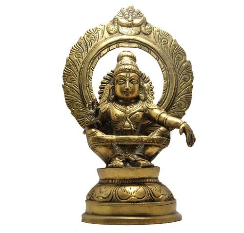 Carving Brass Ayyappa Idol With Prabhavali at Best Price in Nandyal ...