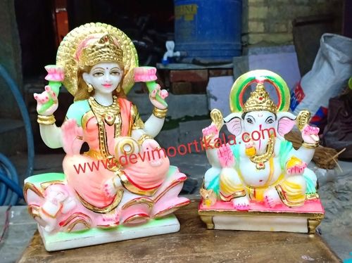 संगमरमर गणेश लक्ष्मी प्रतिमा