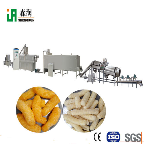 Fully Automatic Extruded Corn Rice Snacks Processing Line