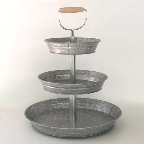 Silver Durable Display Cake Stand