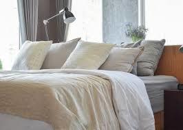 White Bed Cushion And Pillow