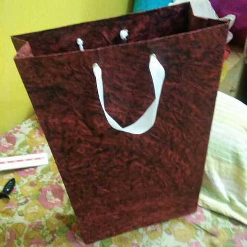 Dark Maroon Texture Sheet Paper Bags