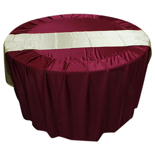 Maroon Table Cover With Runner