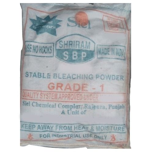 White Color Bleaching Powder - 25 Kg Bag | Industrial Grade 33% Chlorine, Water Soluble, Ideal for Leather Industry, Chemical Reagent