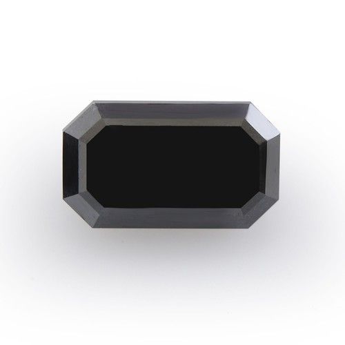 Fancy Emerald Cut Black Diamonds