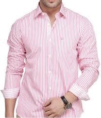 Red And White Readymade Mens Casual Shirt