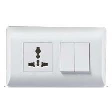 White Single Electric Switch Size: Customized