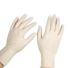 Disposable Surgical Hand Gloves - Medium Size, White Color | Non-Powdered, Medical Grade, Disposable Quality