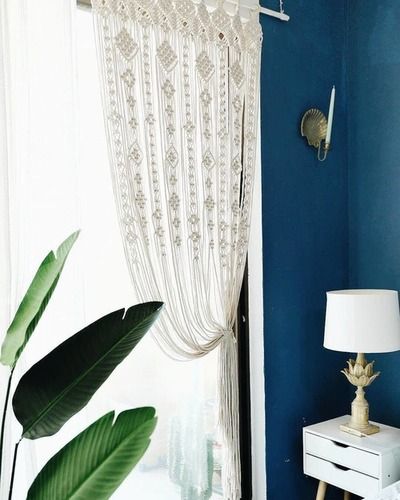 Home And Living Room Macrame Window Curtain