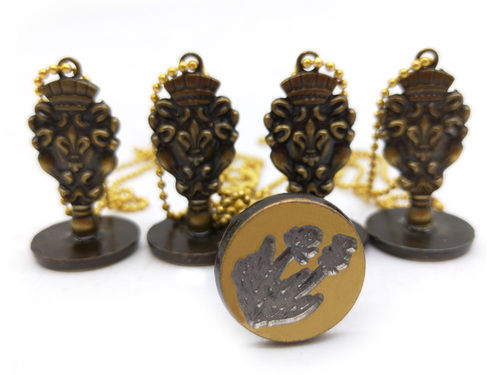 11.korean Handle Wax Seal Metal Stamp