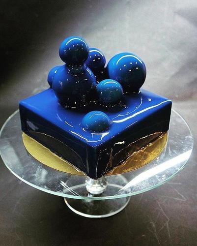 Sheetal - Blueberry cold glaze cake with flowers | Facebook