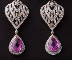 Fancy Designer Diamond Earring