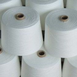 Plain White Cotton Warp Yarn