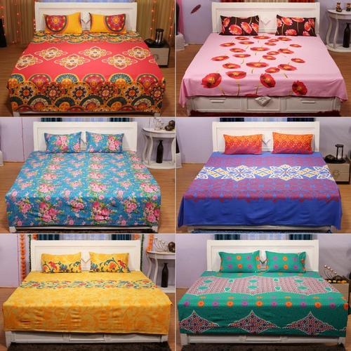 Pure Cotton Printed Bedsheets