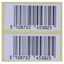 Printed Barcode Labels Sticker