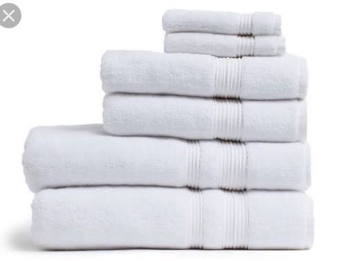 Plain Cotton Bath White Towels