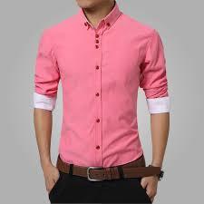 Mens Pink Color Cotton Shirts Gender: Boy