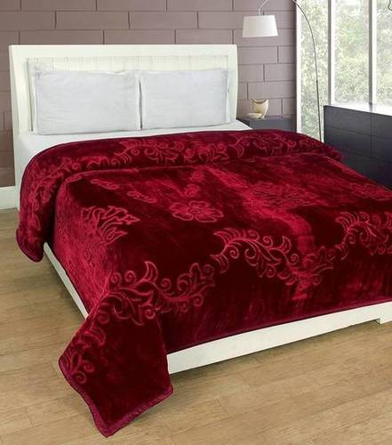 Red Color Double Bed Blanket