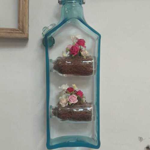 Glass Decorative Hanging Planter 