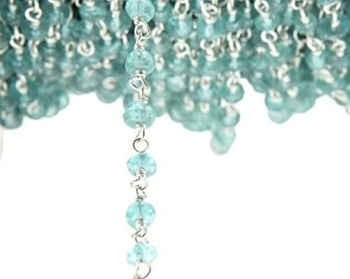 Stone Sterling Silver Rosary Chains