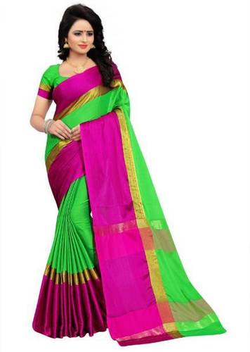 Ladies Designer Plain Sarees