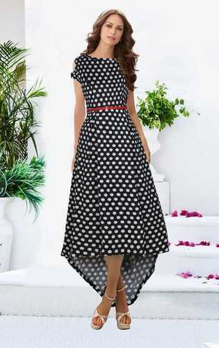 Ladies Dot Printed Gown