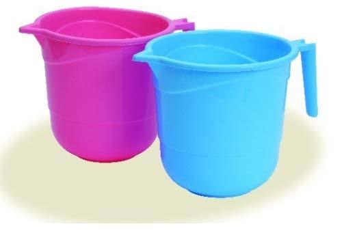 Pink and Blue Plastic Mugs