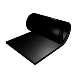 Industrial Natural Rubber Sheets - Custom Sizes and Thickness, Durable Black Material for Various Applications