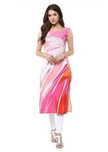 Digital Printed Crepe Kurti