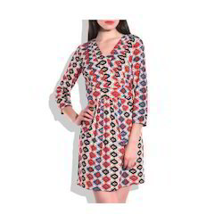 Ladies Ikkat Printed Dress
