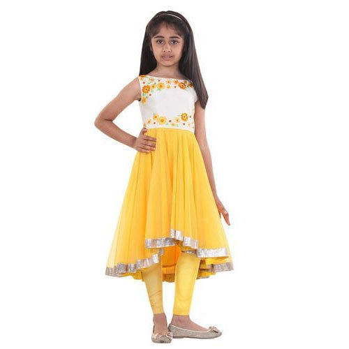 Kids Sleeveless Anarkali Suit