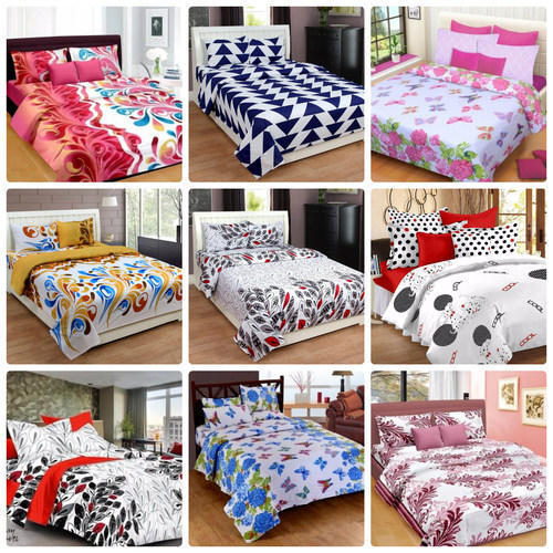 100% Cotton Designer Single Bed Sheet