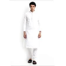 White Mens Kurta Pajama