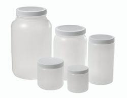 Grey Hdpe Plastic Round Jars