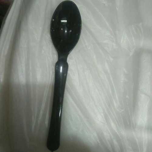 Disposable Black Plastic Spoon 