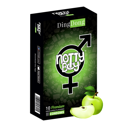 Nottyboy Green Apple Flavour Condoms