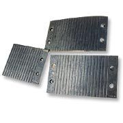 Rubber Pads and Grooved Rubber Sole Plates