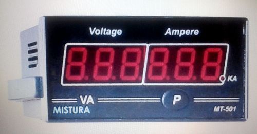 Combined Single Phase Panel Meter (Volt / Amp Meter) Accuracy: 1.0  %